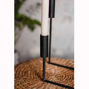 Latest Home Decorative <b>Candle</b> Holders Modern Metal Candlestick Wedding <b>Candle</b> Stand in 3 Armed With <b>Black</b> Coated in Cheap Prices - Product Image 2
