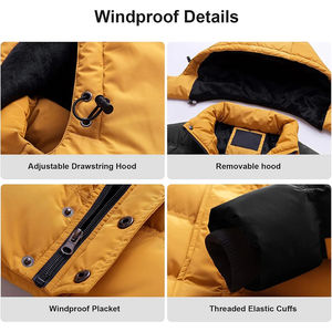 Chaqueta acolchada con estilo a prueba de viento con tela de poliéster transpirable Chaqueta de invierno acolchada para hombre Personalización de tarifa al por mayor 2026 - Product Image 5
