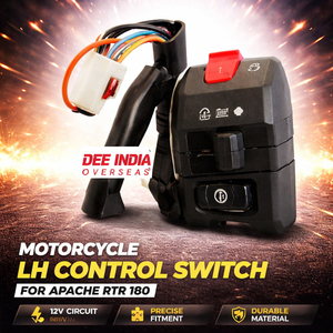 Interruptor de Control Izquierdo para Motocicleta Apache RTR 180 |   Conjunto de interruptor de luz, bocina e indicador para manillar - Product Image 2