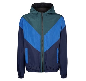 Chaqueta Impermeable de Diseño Nuevo, Chaqueta Cortavientos Deportiva Transpirable de Alta Calidad, Chaqueta Cortavientos de Nailon con Bloques de Color de Talla Grande - Product Image 1