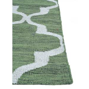 Alfombras Trenzadas a Mano de Lana y Viscosa de Tejido Plano Verde Indusbar Adwv-13020 para el Hogar, Rectangulares, para Pasillo, Sala de Estar y Dormitorio - Product Image 4