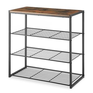 Modern classy steel black <b>storage</b> shelving <b>rack</b> for home hotels and restaurant <b>kitchen</b> living room wholesale made in india 2023 - Product Image 1