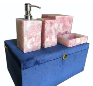 Ensemble de salle de bain en résine Design populaire Résine noire Couleur utilisée Carré 4-PCS Multi Couleur disponible Conception personnalisée - Product Image 4