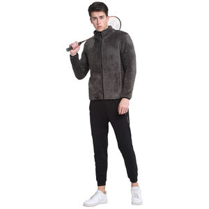 Veste en polaire sherpa douce avec col montant, poignets extensibles, design vintage - Coupe automne - Product Image 4