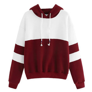 Venta al por mayor 100% algodón mujeres sudaderas con capucha manga larga ligero para viajes Campus Chill Looks con cuello con capucha - Product Image 1