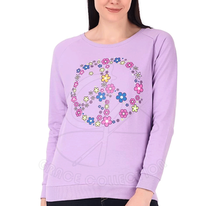 Sudadera con estampado de tendencia Active Wear Pullover con sudaderas en blanco de Pekín personalizadas para damas - Product Image 1