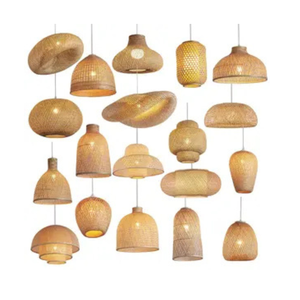 Accesorios de iluminación de bambú vietnamita Lámparas colgantes hechas a mano para decoración de hogar, restaurante y cafetería, elegante y sostenible - Product Image 1
