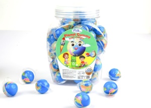 Color azul Planet gomoso ingredientes naturales Caramelo Suave malvaviscos forma de bola dulce característica regalo caramelo para niños precio al por mayor - Product Image 2