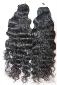 100% Extensions de cheveux humains indiens naturels purs non traités de 8 pouces à 32 pouces Couleur de cheveux d'origine de style vague naturelle - Product Image 3