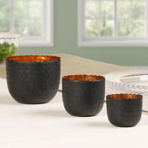 Latest Product Metal <b>Candle</b> Jar Hammered Design Round <b>Candle</b> Making Votive Jar Home Lighting Decoration and Tabletop Decorate - Product Image 5