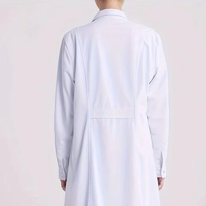 Batas de laboratorio blancas de algodón polivinílico Unisex de alta calidad, uniformes de enfermera y médico, uniformes de hospital de moda de doble capa - Product Image 5