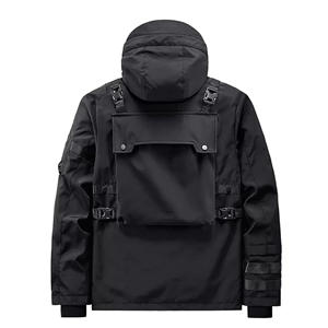 Vestes d'hiver à fermeture éclair avec logo personnalisé, plusieurs poches, veste technique coupe-vent, résistance au froid, protection imperméable - Product Image 4