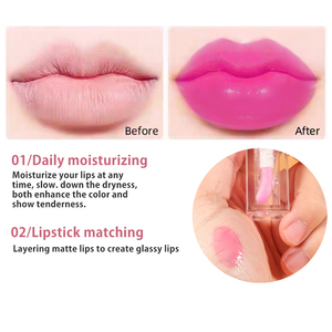 Bajo MOQ Vegan <span class=keywords><strong>Lip</strong></span> Oil Tint Stain Glaze Hidratante <span class=keywords><strong>Magic</strong></span> <span class=keywords><strong>Lip</strong></span> Oil Cambio de color PH Tinted <span class=keywords><strong>Lip</strong></span> <span class=keywords><strong>Gloss</strong></span> - Product Image 4