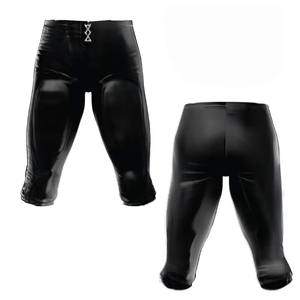 Ensemble d'uniformes de football américain personnalisé, maillot doré, pantalon noir, numéro 8, design, tenue de jeu, tenue d'équipe sportive - Product Image 3