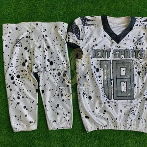 Maillot de Football Américain Imprimé Personnalisé Respirant 100% Polyester Broderie Personnalisé OEM Service Vente en Gros - Product Image 5