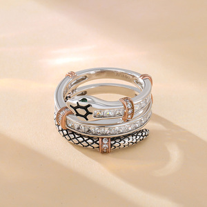Jeulia Sterling Silver Knot Snake Fashion Band <b>Ring</b> - Product Image 5