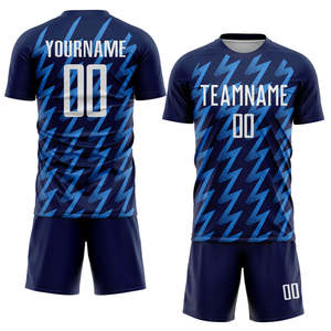 Uniformes de football ensembles d'équipe en gros fabriqués à partir de tissus durables, respirants, légers et à séchage rapide pour les académies, les écoles et les clubs - Product Image 1