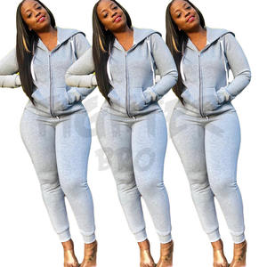 Nouveauté Tenue de jogging décontractée deux pièces pour femmes, tenue de ville taille haute respirante avec fermeture à cordon de serrage-Service OEM disponible - Product Image 4