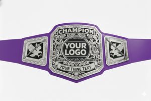 Ceintures de championnat de boxe et de MMA en cuir personnalisées pour les compétitions de taekwondo - Taille basse unisexe - Product Image 2