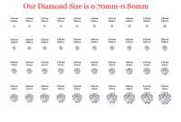 Diamantes Naturales Sueltos de Excelente Corte y Diseño Atractivo, Color G-H y Claridad VS, para Anillos de Compromiso, Colgantes y Joyería para Hombres y Mujeres