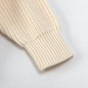 Fashion Bestseller Men's Autumn Knitted 100%Cotton Anti-shrink Front Breathable Loose Solid Color Base V-Neck <b>Pullover</b> <b>Sweater</b> - Product Image 6