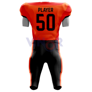 Meilleur Design Nouvelle Arrivée Personnalisé de Haute Qualité Vente à Chaud Conceptions Personnalisées Garçons Jeunes Uniformes de Football Américain pour Adultes - Product Image 3