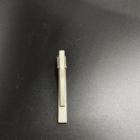 Pince à cravate personnalisable avec logo gravé, pince à cravate vierge en métal mat pour cadeau souvenir d'entreprise, accessoire de costume d'affaires formel