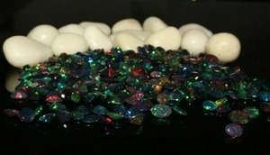 Natural Ethiopian Welo Fire Black <b>Opal</b> Faceted Oval Loose Gemstone-Third Party Appraised for Jewelry Making Mehrajudin Gems - Product Image 5