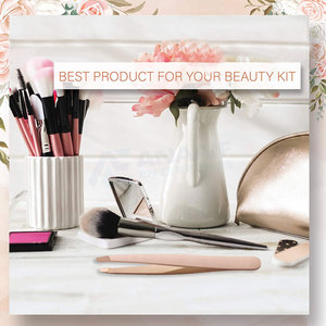 Latest Style Slanted Tip Stainless Steel Eyebrow Tweezers Private Label Beauty <b>Tool</b> for Eyebrow Clipping ANAAIF - Product Image 4