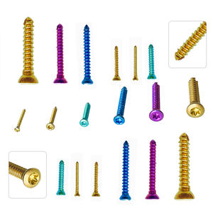 Tornillo de titanio de bloqueo autorroscante AO 2,4 2,7 3,5 placas de trauma de implante quirúrgico para Manual de cirugía ósea ortopédica veterinaria - Product Image 1