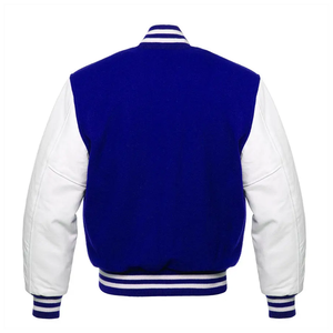 Vente en gros de veste de baseball Letterman Varsity personnalisée pour hommes avec manches en cuir respirant grande taille saison estivale - Product Image 2