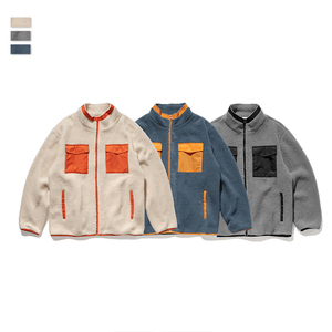 Oem Mens 100% Cotton High Street Vintage Winter Breathable Quick Dry Full Zip Hoodie Satin Trims <b>Crewneck</b> - Product Image 6