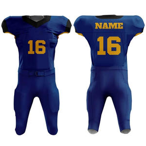 Uniforme de football américain de haute qualité 100% polyester ensemble de football américain léger impression numérique personnalisée - Product Image 1