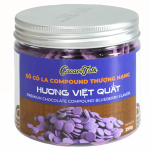 Fournisseur d'exportation vietnamien OEM/ODM Chocolat composé HALAL, chocolat aux bleuets, forme de bouton, ingrédient de boulangerie, prix attractif - Product Image 1