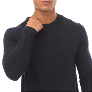 Sudadera de manga larga de estilo personalizado ODM, jersey de cuello redondo de algodón liso, sudadera holgada de gran tamaño a la moda - Product Image 3