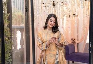 ชุดเดรสสไตล์ปากีสถานสำหรับผู้หญิงชุดเดรสผ้าฝ้าย/สนามหญ้า Shalwar Kameez - Product Image 3