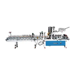 Turkish Made Wood EVA -PO and PUR Profile Wrapping Machine For Door Frame Case Architrave Jamb Wood Profile Woodworking