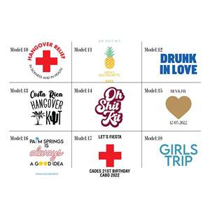Customizable Hangover Gift <b>Bags</b> for Bachelorette Parties Screen Recovery Survival Kits Logo for Clothing Crafts Packaging <b>Dust</b> - Product Image 5