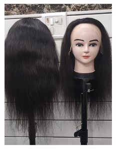 ผมต่อของผู้หญิงทำด้วยมือที่เหนือกว่าพร้อมผมมนุษย์แท้สไตล์เป็นลอนยาวสำหรับแต่งหน้าและใช้ในงานปาร์ตี้ - Product Image 6