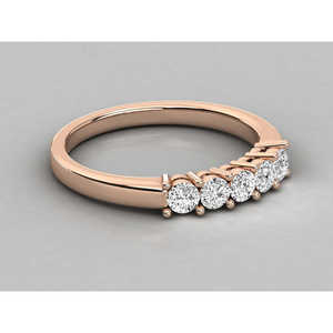 Bague en diamant de laboratoire 10K pour femmes, taille brillant - Product Image 1