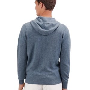 Casual Best selling Custom logo <b>Men</b> <b>Long</b> Sleeve Zipper Sweater With Hoodies Soft Cashmere Knitted <b>Cardigan</b> Man Hoodies Sweaters - Product Image 4