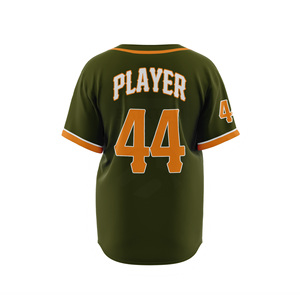 Camiseta de béisbol personalizada para hombres y mujeres, uniforme de equipo con botones transpirables con diseño OEM e impresión de logotipos - Product Image 2