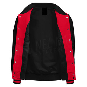 Veste universitaire pour homme de haute qualité, fermeture à boutons, en laine, grande taille, hiver, style streetwear, col montant, veste de style Letterman - Product Image 3