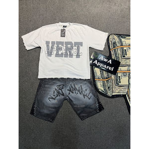 Nueva llegada Casual de dos piezas de verano para hombre Camiseta y pantalones cortos Conjunto de secado rápido personalizable Twin Set Cantidad a granel - Product Image 3