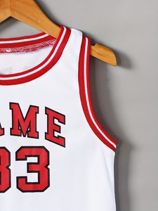 Personalizado transpirable antibacteriano sin mangas impreso Nylon/Cachemira camisetas de baloncesto uniformes para adultos unisex - Product Image 3