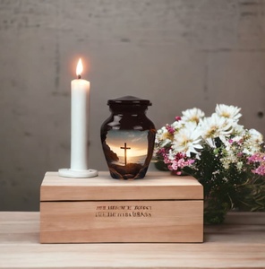 Personalized Memorial Cross Urn HighQuality Aluminum Cremation Urn <b>for</b> Human <b>Ashes</b> Customizable Keepsake Adult Decorative Urns - Product Image 3