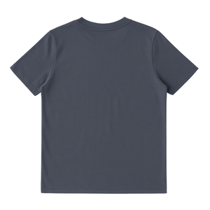 Camiseta Corta de Cuello Redondo para Mujer, Color Gris Oscuro, 100% Algodón Orgánico de Lujo, Preencogido, Certificado GOTS, Suave y Transpirable - Product Image 2