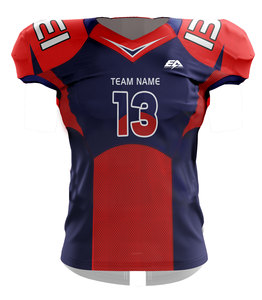 Custom American <b>Football</b> Jersey Polyester Spandex Training Top with Number Colorful Sport Shirts Pack of Pcs Minimum Order - Product Image 1