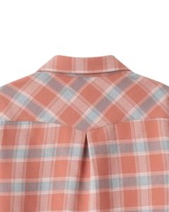 Camisa Oversize a Cuadros para Mujer, Gris Melocotón, Manga Larga, Casual, de Franela, Tipo Túnica, Suave, para Invierno, Venta al por Mayor - Product Image 5