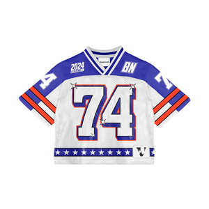 Ropa de talla grande a la moda, camisetas de buena calidad con estampado de pantalla personalizado, camisetas de gran tamaño, ropa de fútbol, camiseta de baloncesto de fútbol - Product Image 5